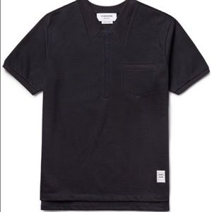 Thom Browne Fake Collar Cotton Jersey T-Shirt